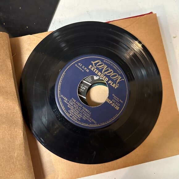 Christmas 45 RPM 8 Records Vintage White Silver Bells 12 DAYS OF FROSTY SNOWMAN - Picture 8 of 14